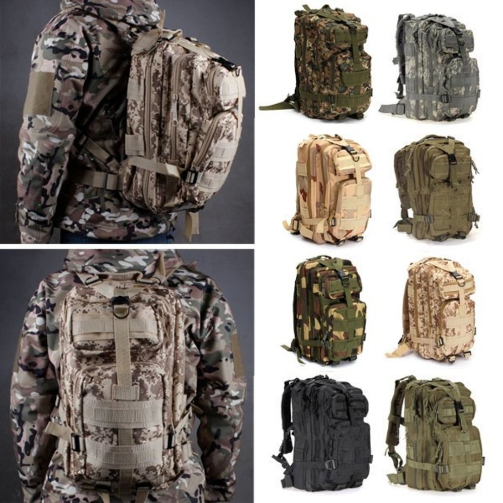 Ipree® 30L Outdoor Tactical Backpack 600D Nylon Wa - Picture 2 of 11